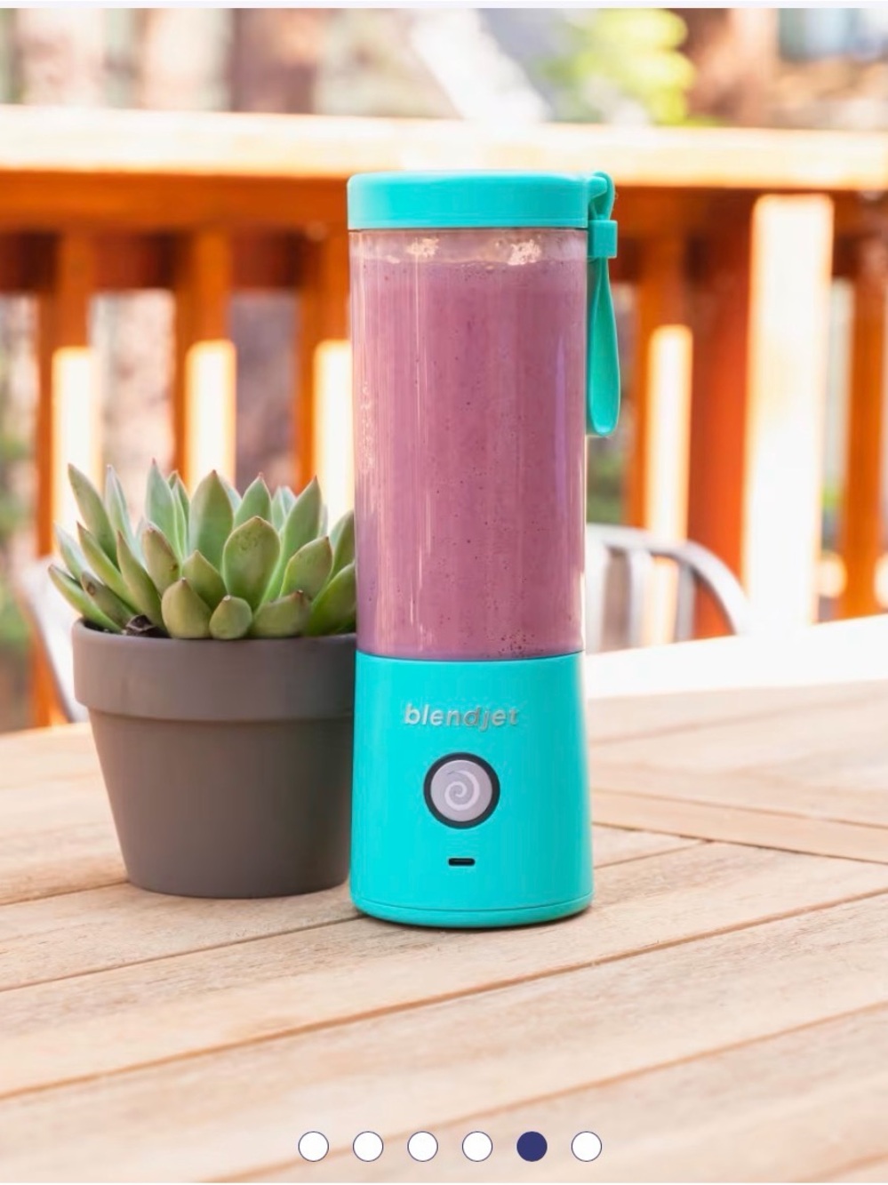 NIB BlendJet 2 Portable Blender Personal Smoothie Maker Mint Green 16oz